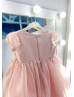 Pink Organza Flower Girl Dress Girls Party Dress